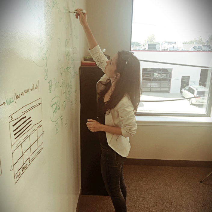 Elena Kapintcheva in the office